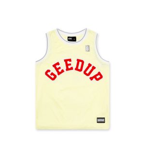 Cream College Logo B-Ball Jersey