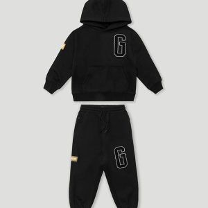 Black OS G Kids Tracksuit