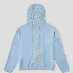 Geedup Pastel Blue Fleece Hoodie